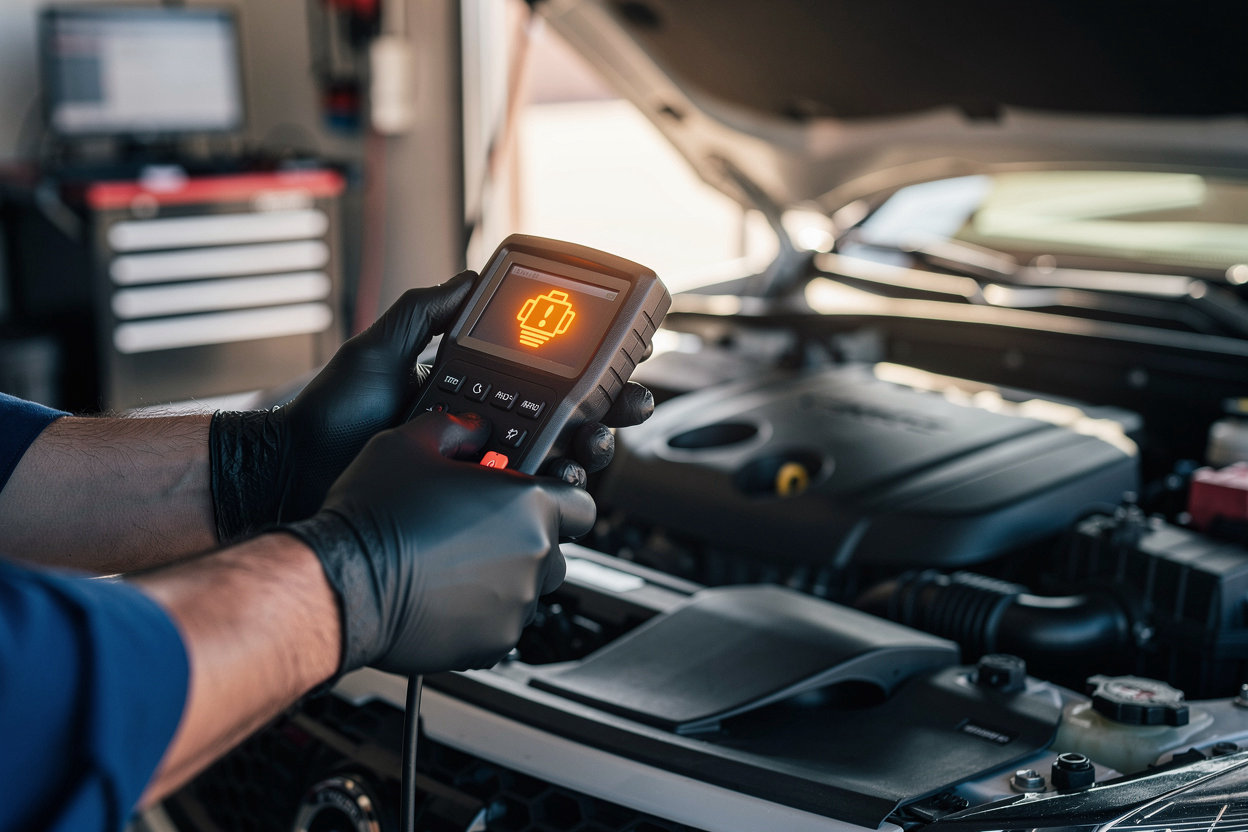 Blue Mesa Auto Repair check engine light diagnostics in Nob Hill, Albuquerque, NM - dashboard warning light and engine diagnostic service